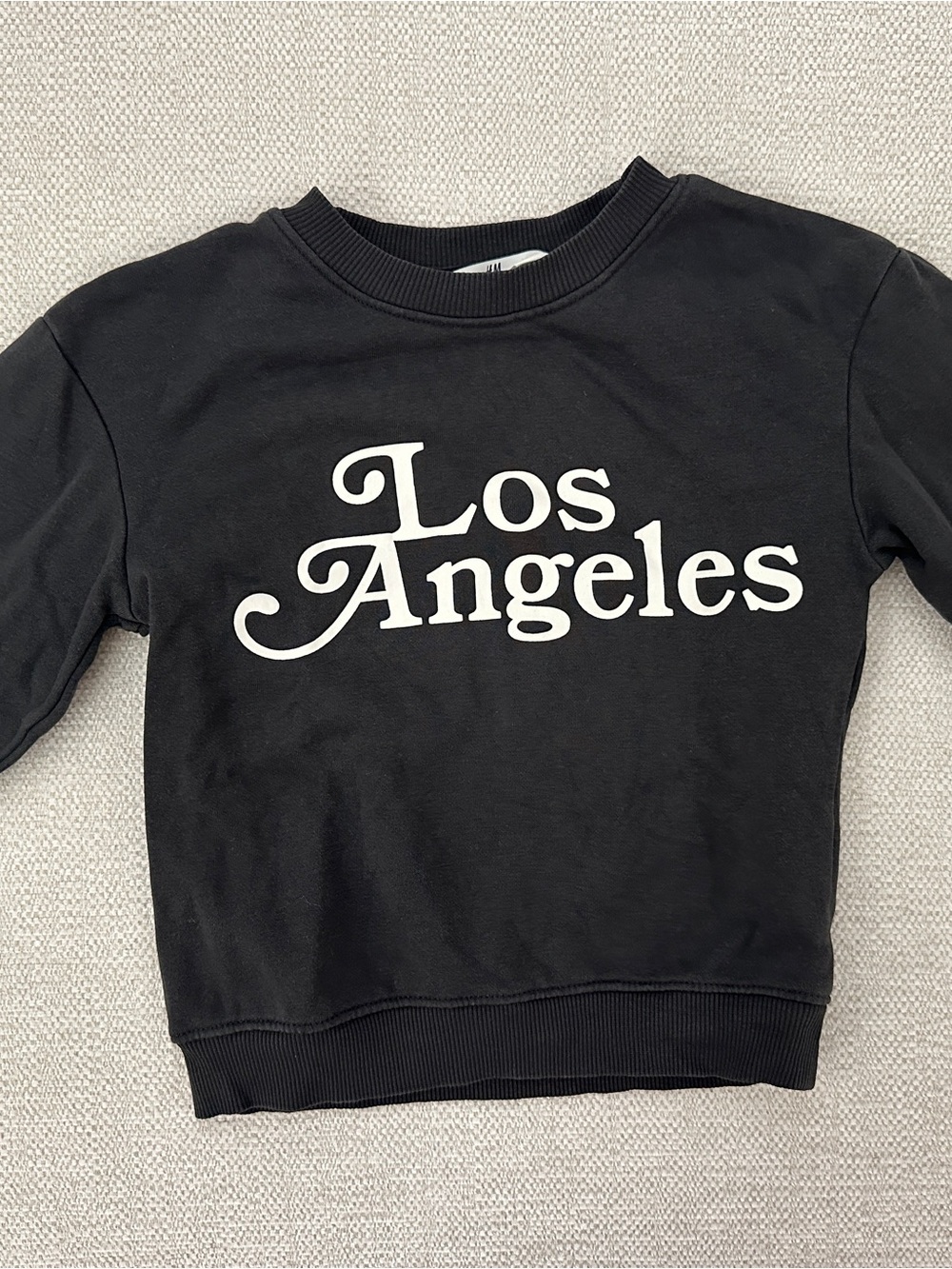 H&M Black Sweatshirt with White "Los Angeles" Graphic